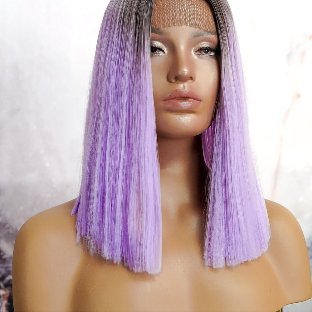 LAURA Purple Ombre Lace Front Wig - Milk & Honey