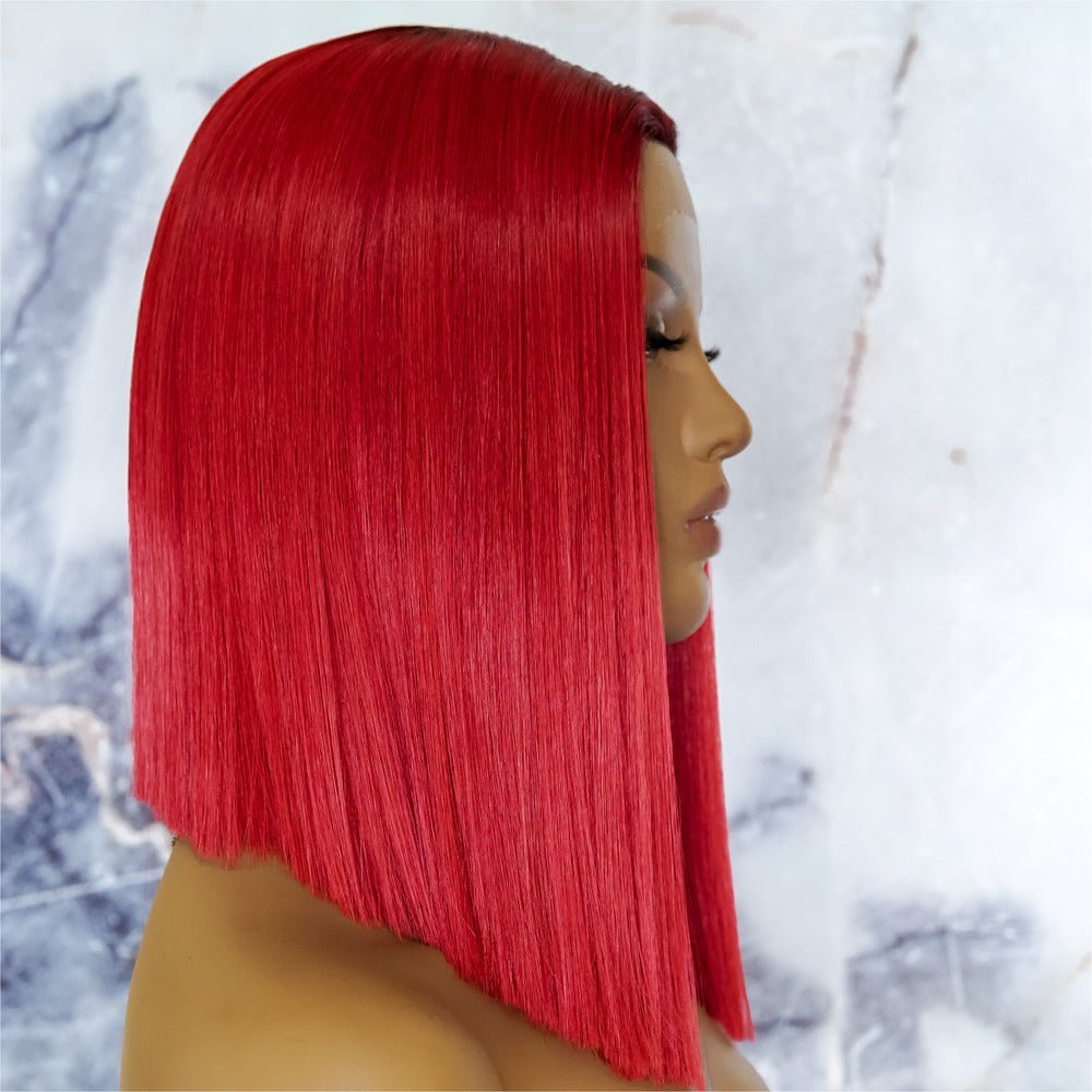 LAURA Red Ombre Lace Front Wig - Milk &amp; Honey Wigs