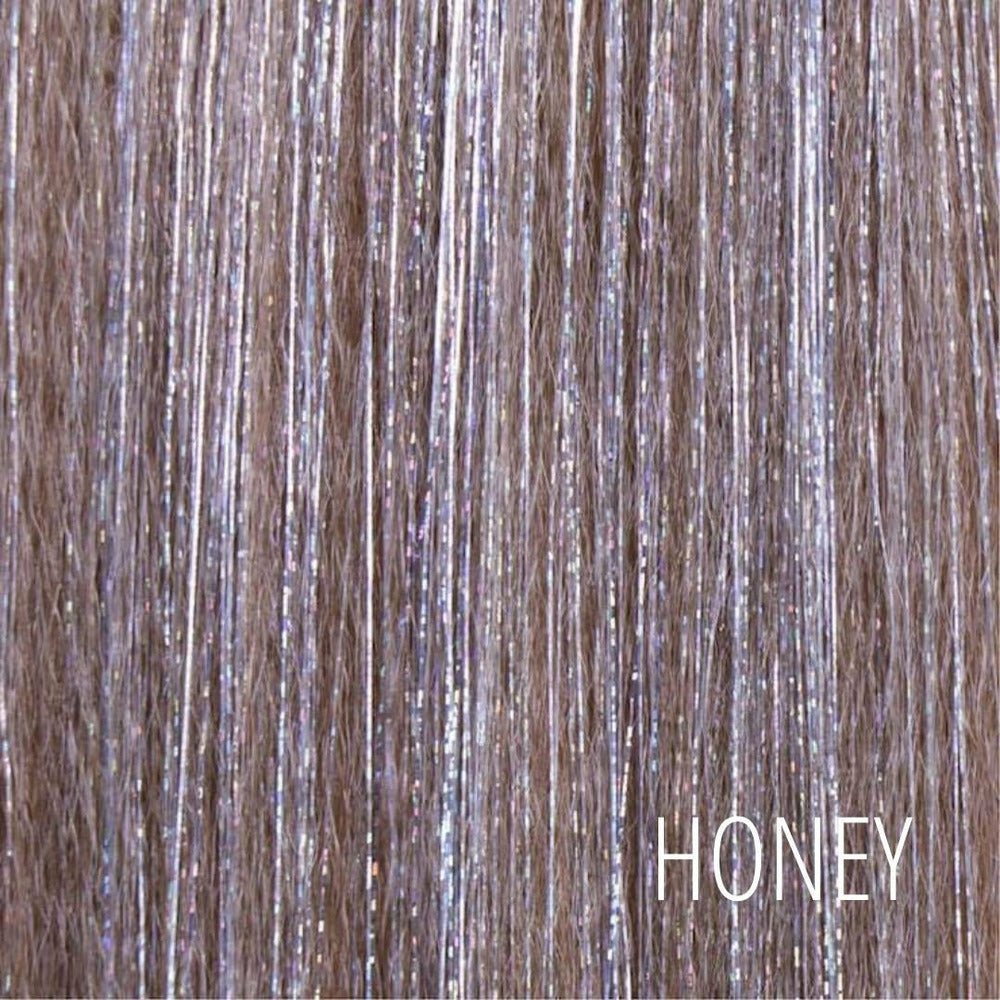 LEAHA synthetic glitter straight ponytail, 22 inch | Milk &amp; Honey Wigs