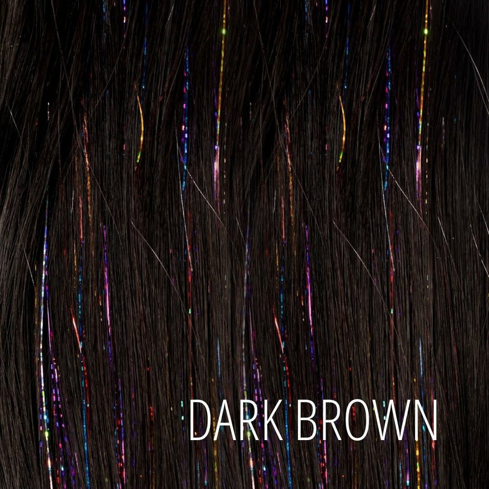 LEAHA synthetic glitter straight ponytail, 22 inch | Milk &amp; Honey Wigs