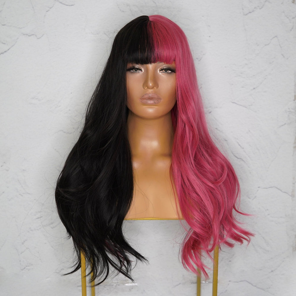 LEXY Two Tone Fringe Wig - Milk & Honey