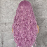Leyla Pink Wavy 24" Lace Front Wig - Milk & Honey