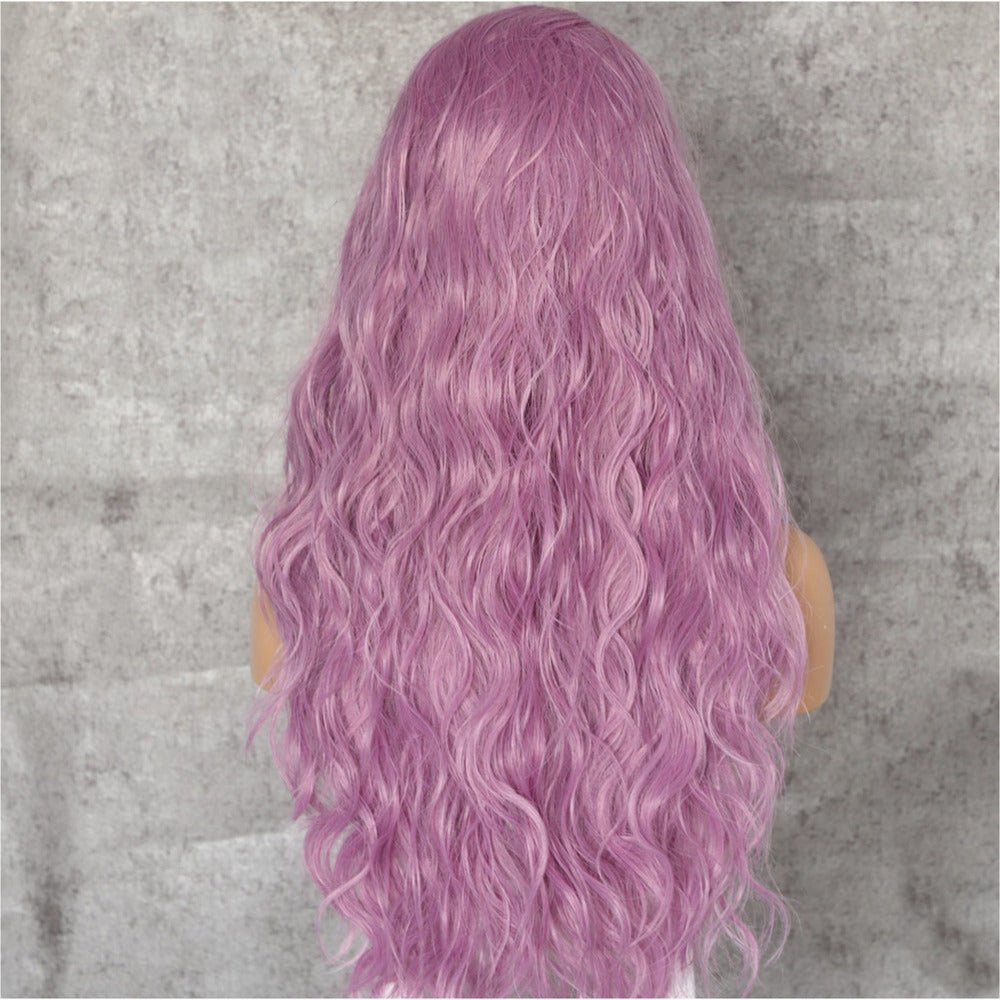 Leyla Pink Wavy 24" Lace Front Wig - Milk & Honey