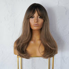LILAH Brown Ombre Fringe Wig - Milk & Honey Wigs