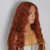 LILY 30" Auburn Lace Front Wig - Milk & Honey Wigs