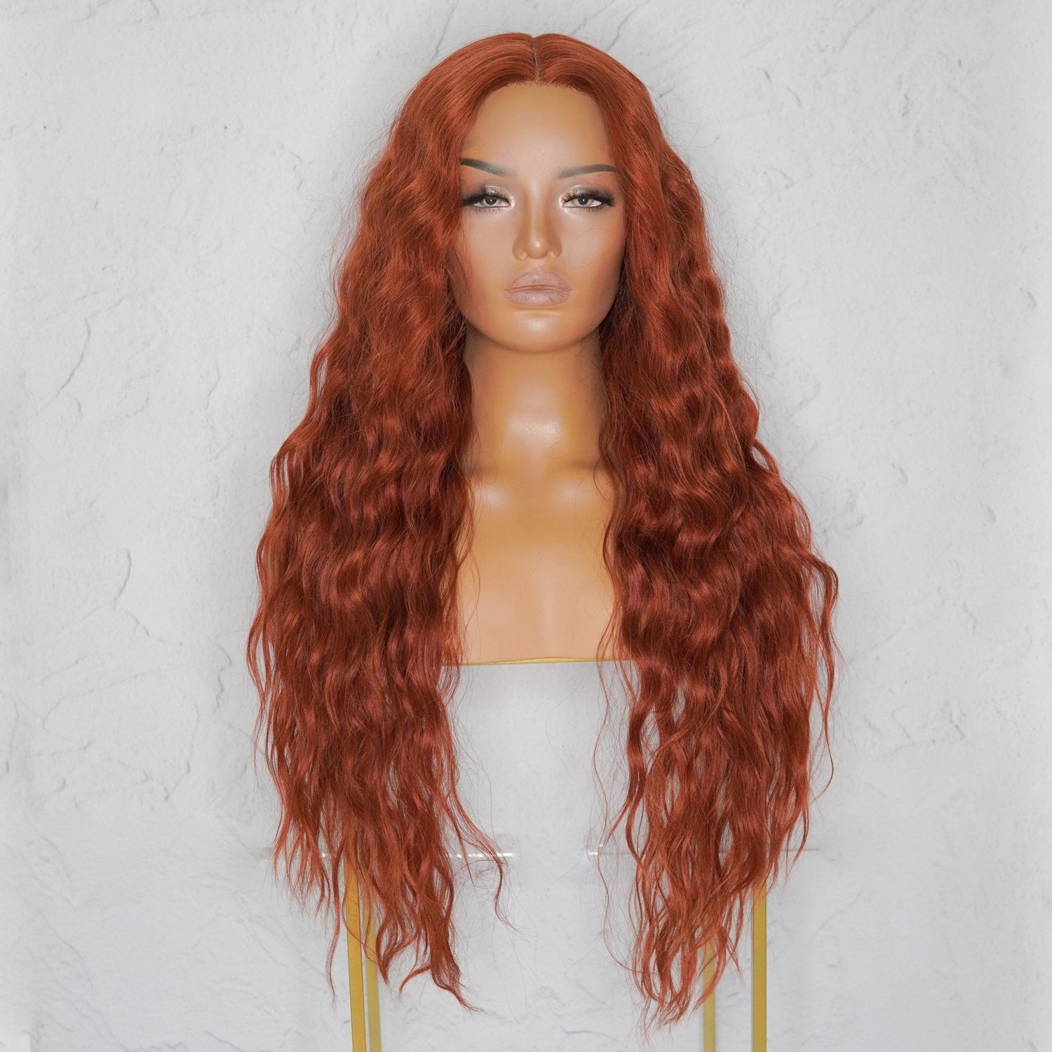 LILY 30&quot; Auburn Lace Front Wig - Milk &amp; Honey Wigs