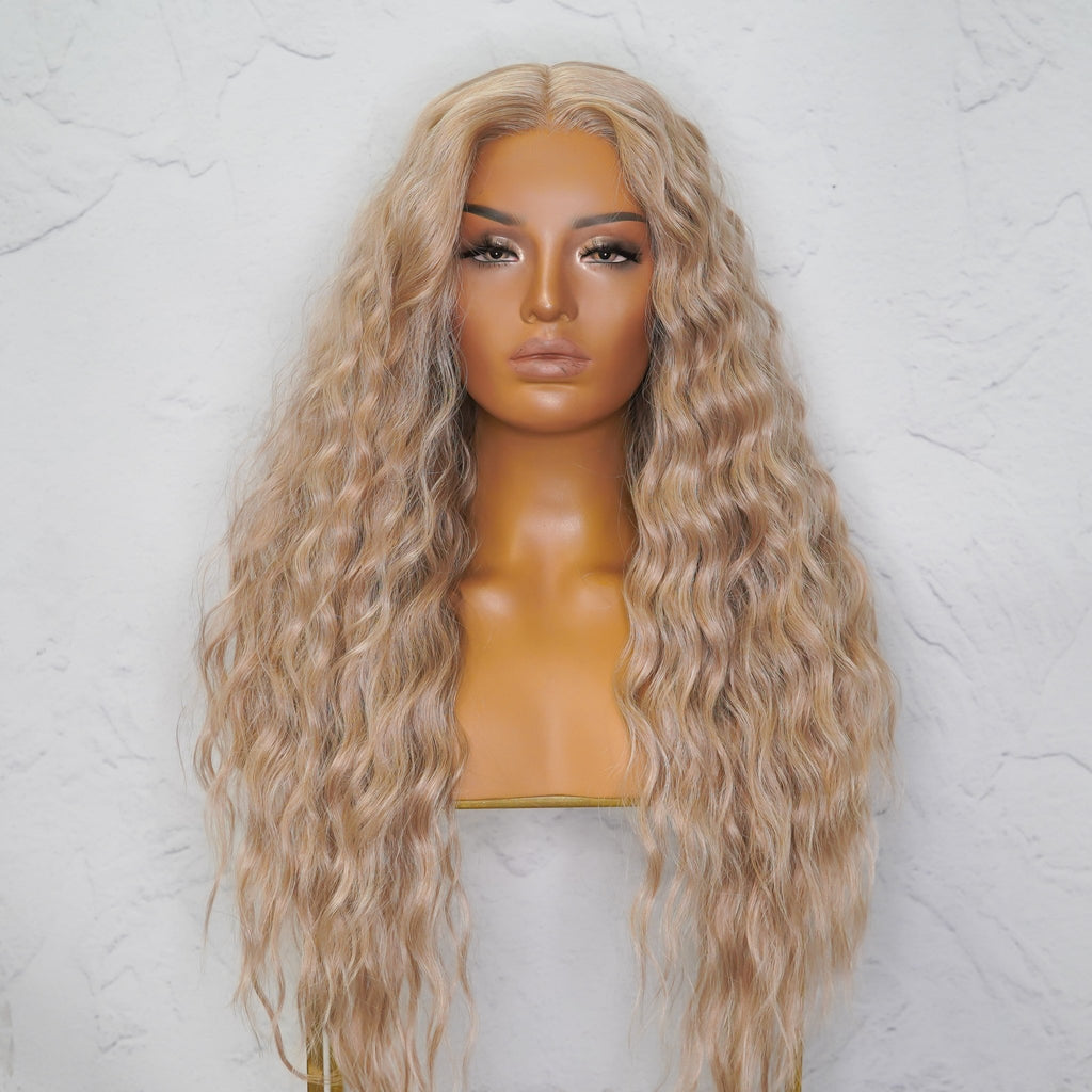 LILY 30" Beach Blonde Lace Front Wig - Milk & Honey