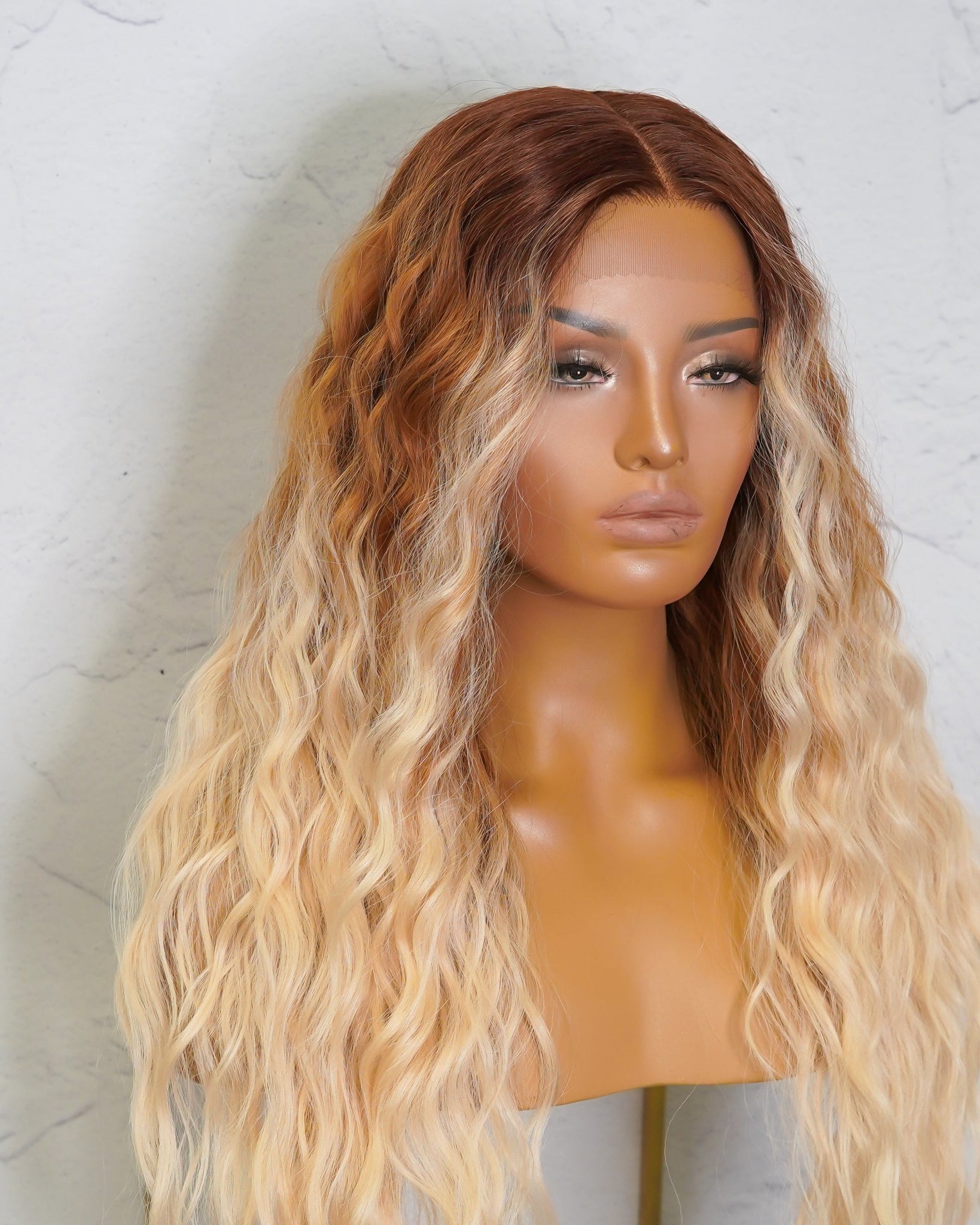 LILY 30" Caramel Lace Front Wig - Milk & Honey
