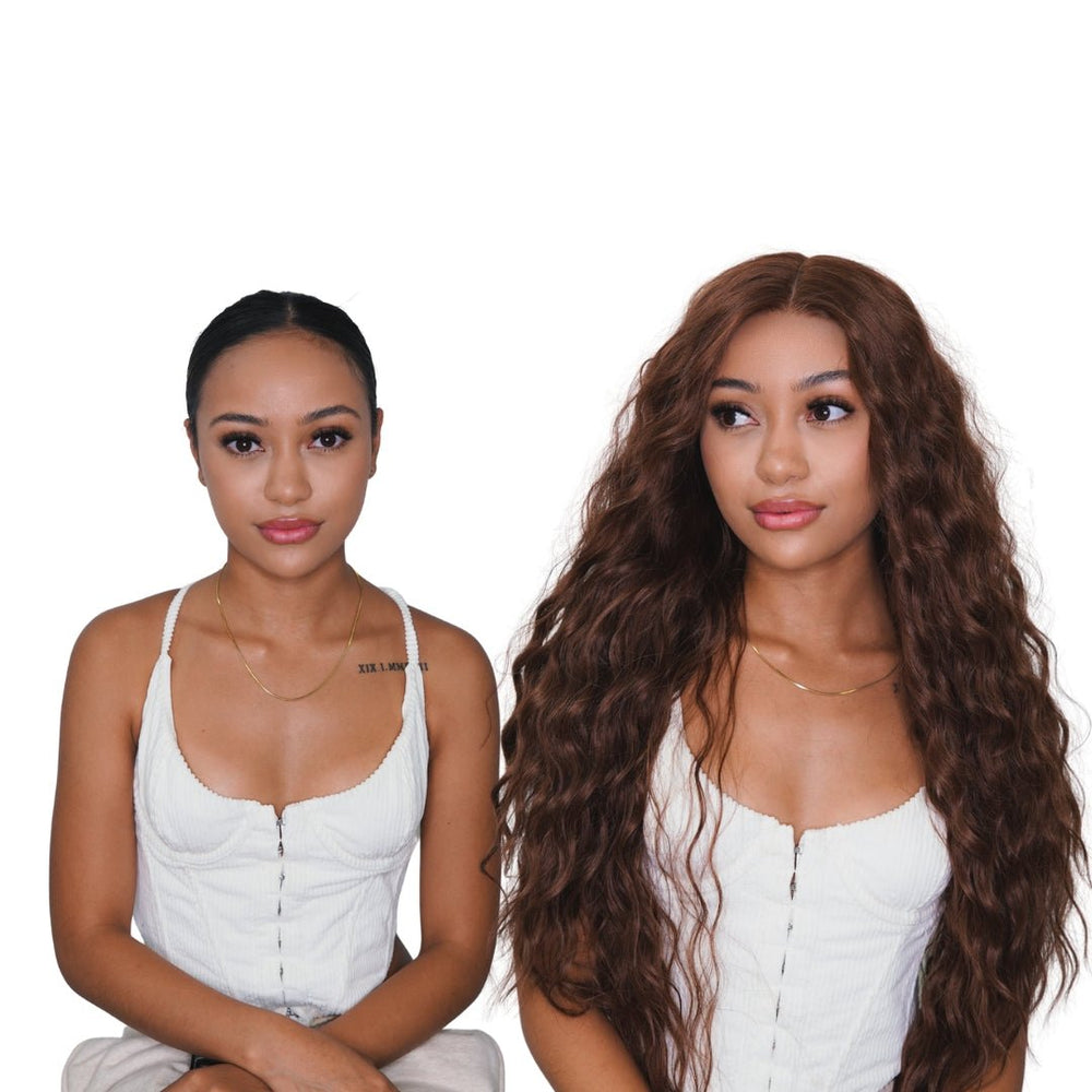 LILY 30" Chocolate Brown Lace Front Wig - Milk & Honey