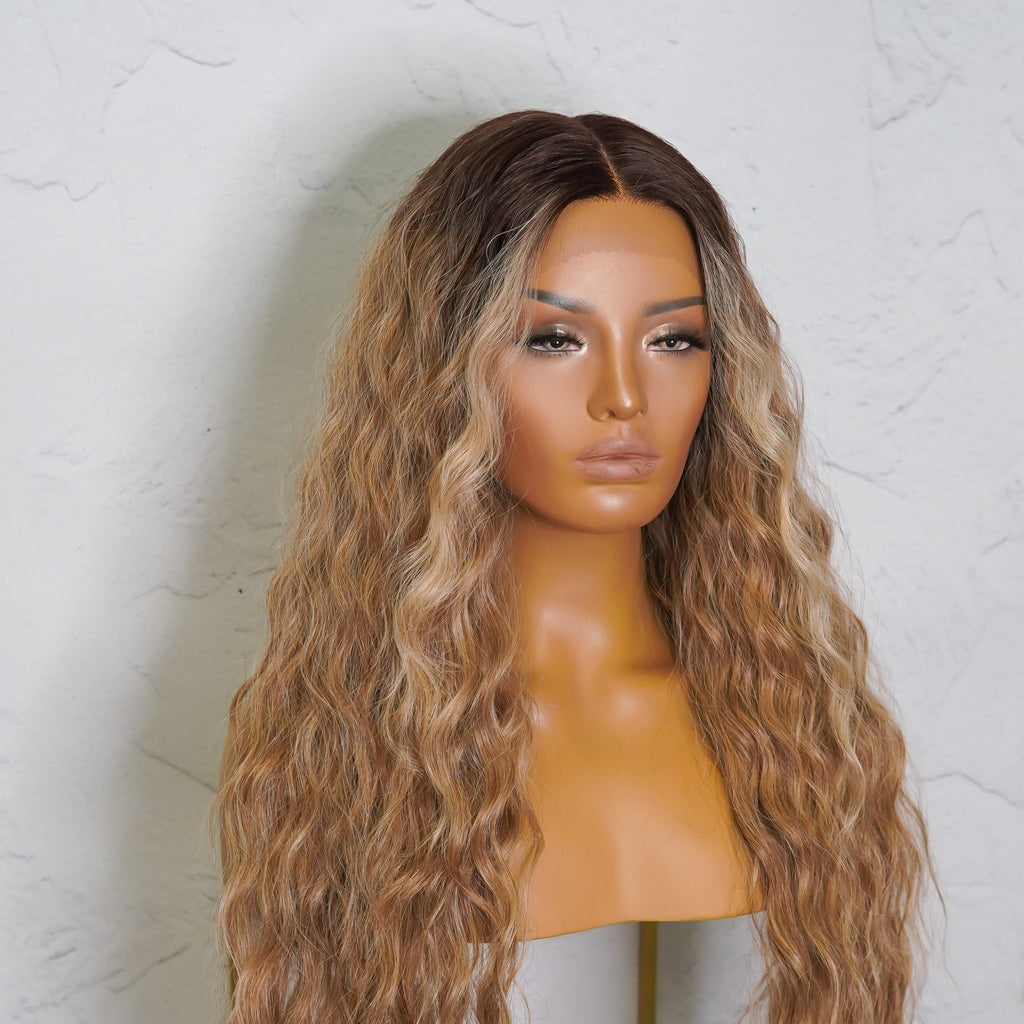 LILY 30" Ombre Lace Front Wig - Milk & Honey