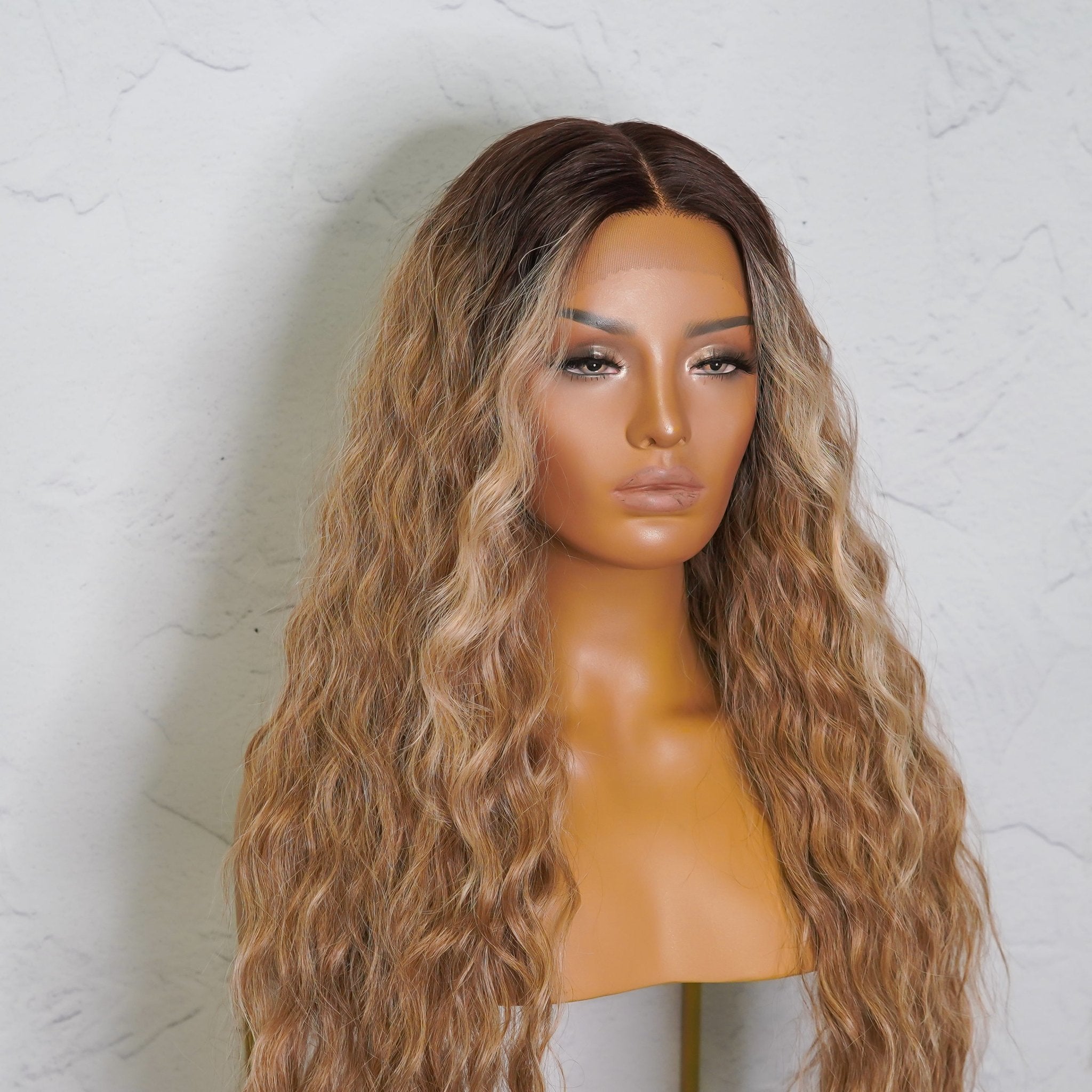 LILY 30&quot; Ombre Lace Front Wig - Milk &amp; Honey Wigs