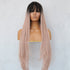LIRA Dusty Caramel Pink Ombre Fringe Wig - Milk & Honey Wigs