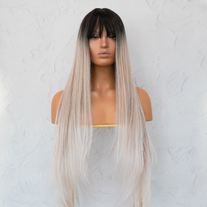 LIRA Three Tone Ombre Fringe Wig - Milk & Honey