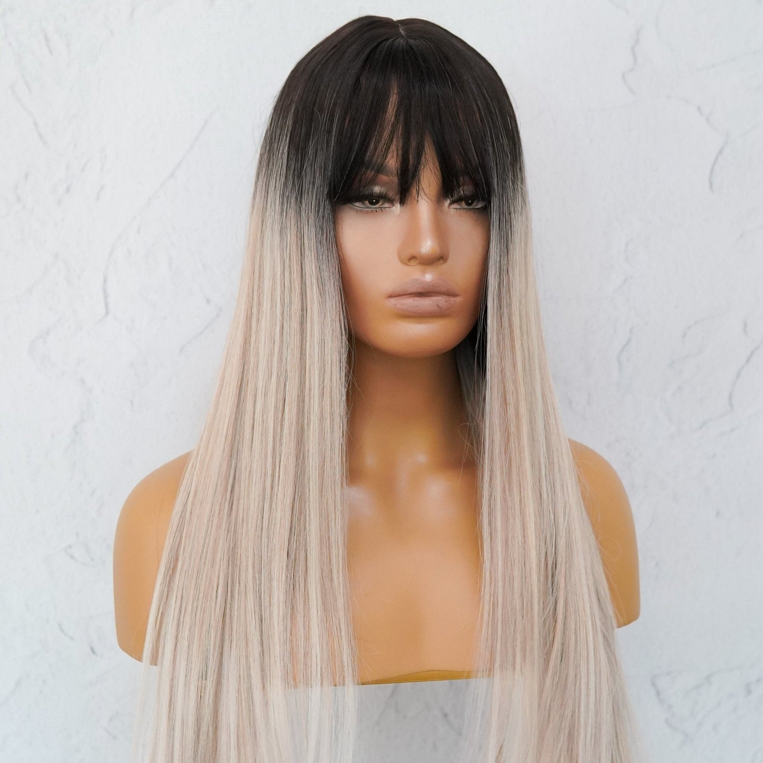 LIRA Three Tone Ombre Fringe Wig - Milk &amp; Honey Wigs