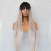LIRA Three Tone Ombre Fringe Wig - Milk & Honey Wigs