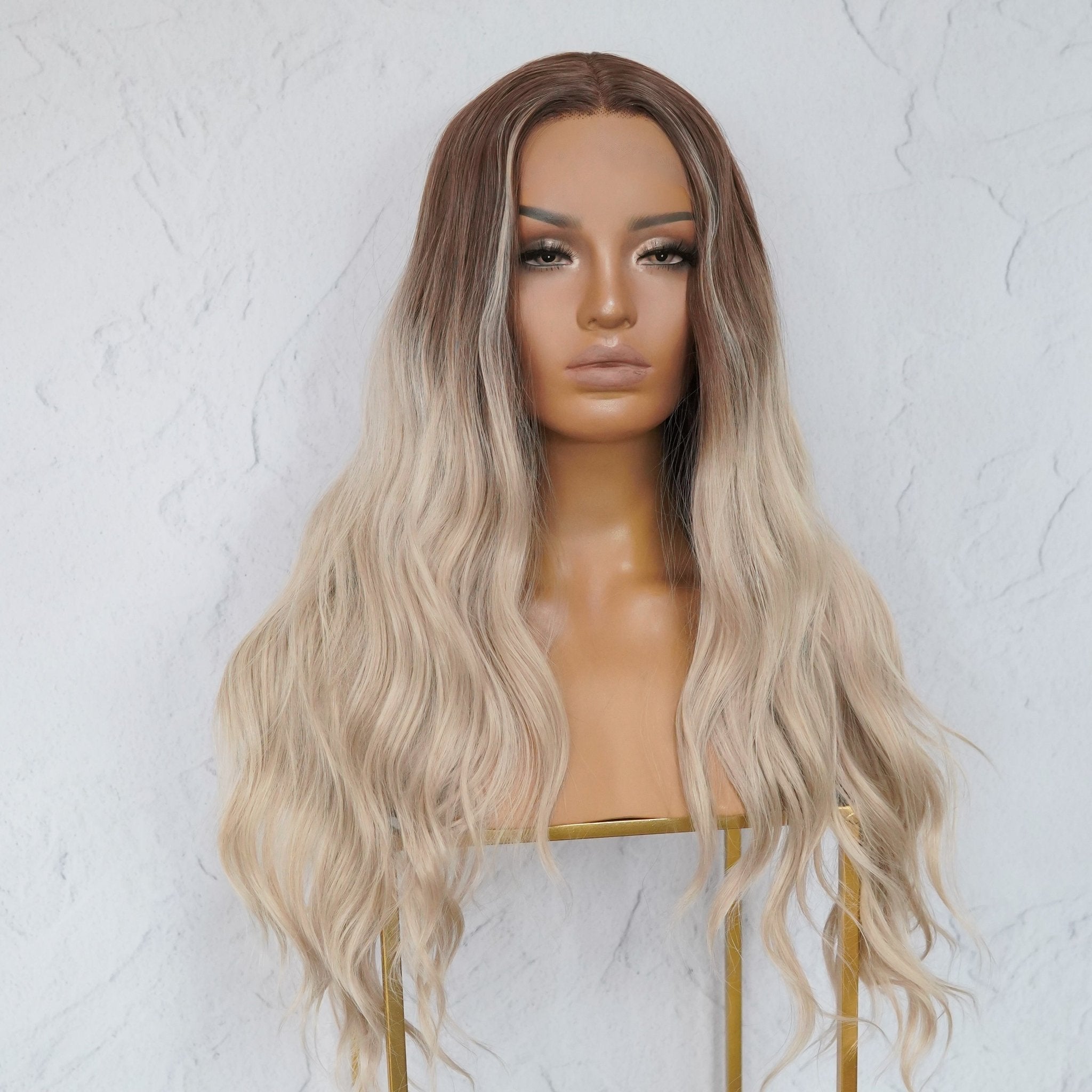 LOLA Ombre Brown Lace Front Wig - Milk & Honey Wigs