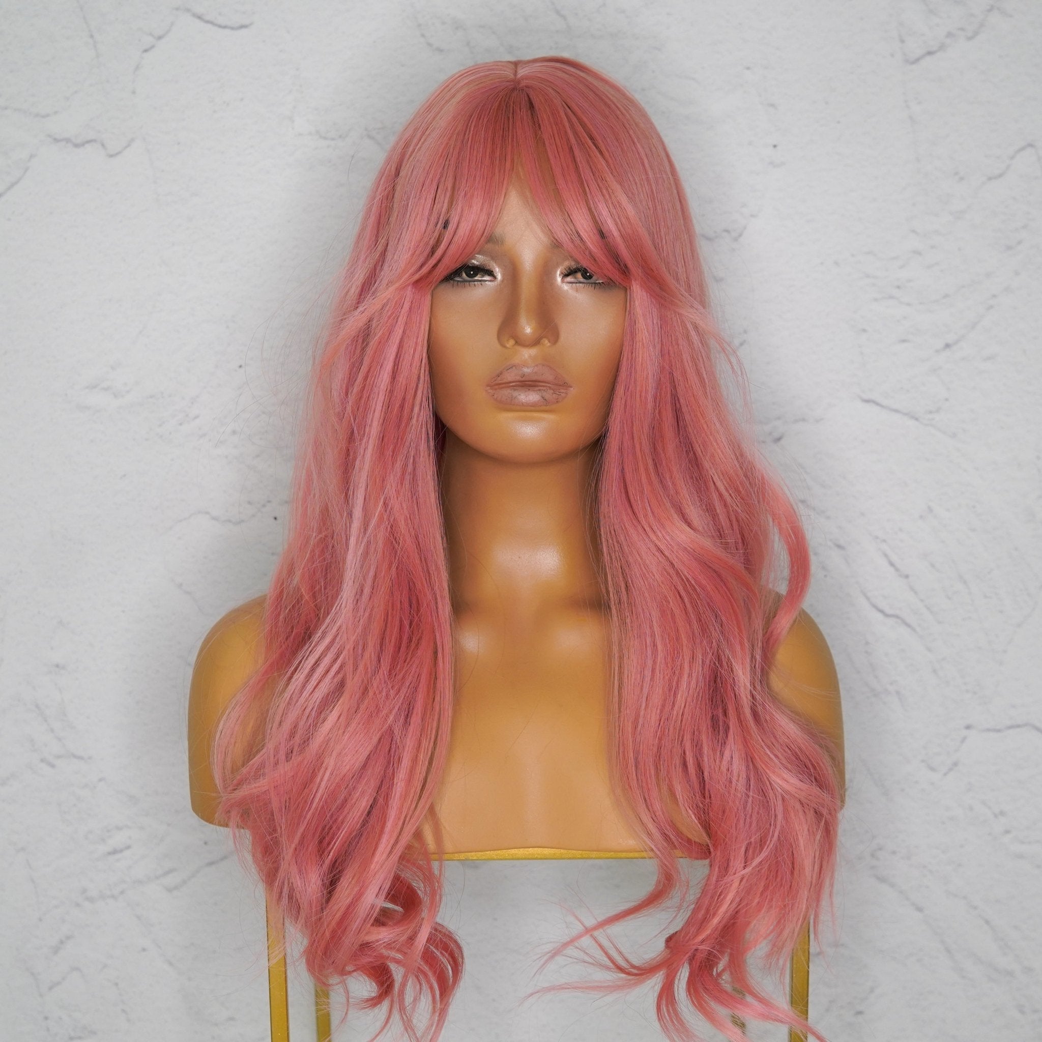LONDYN Dusty Pink Fringe Wig - Milk & Honey Wigs