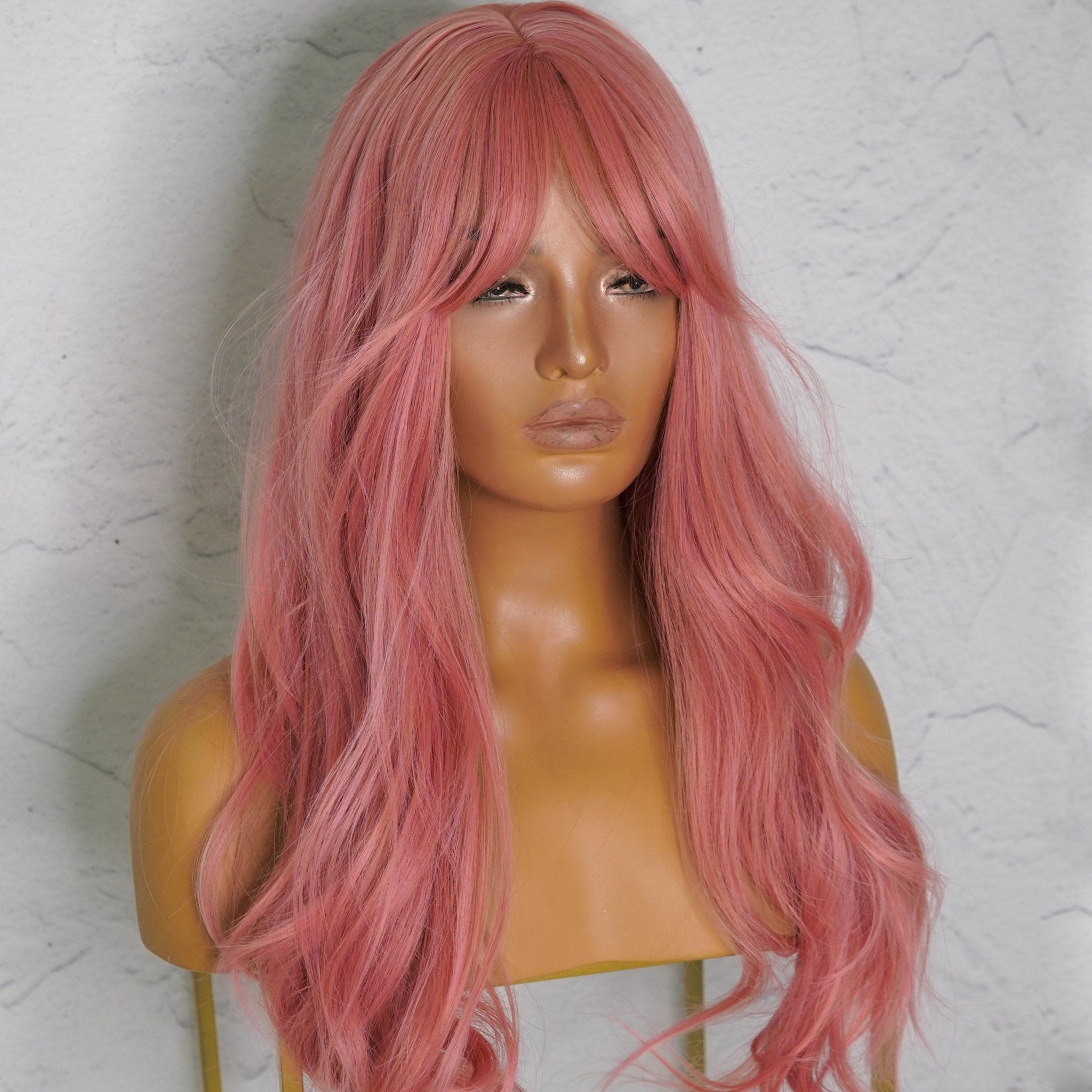 LONDYN Dusty Pink Fringe Wig - Milk & Honey Wigs