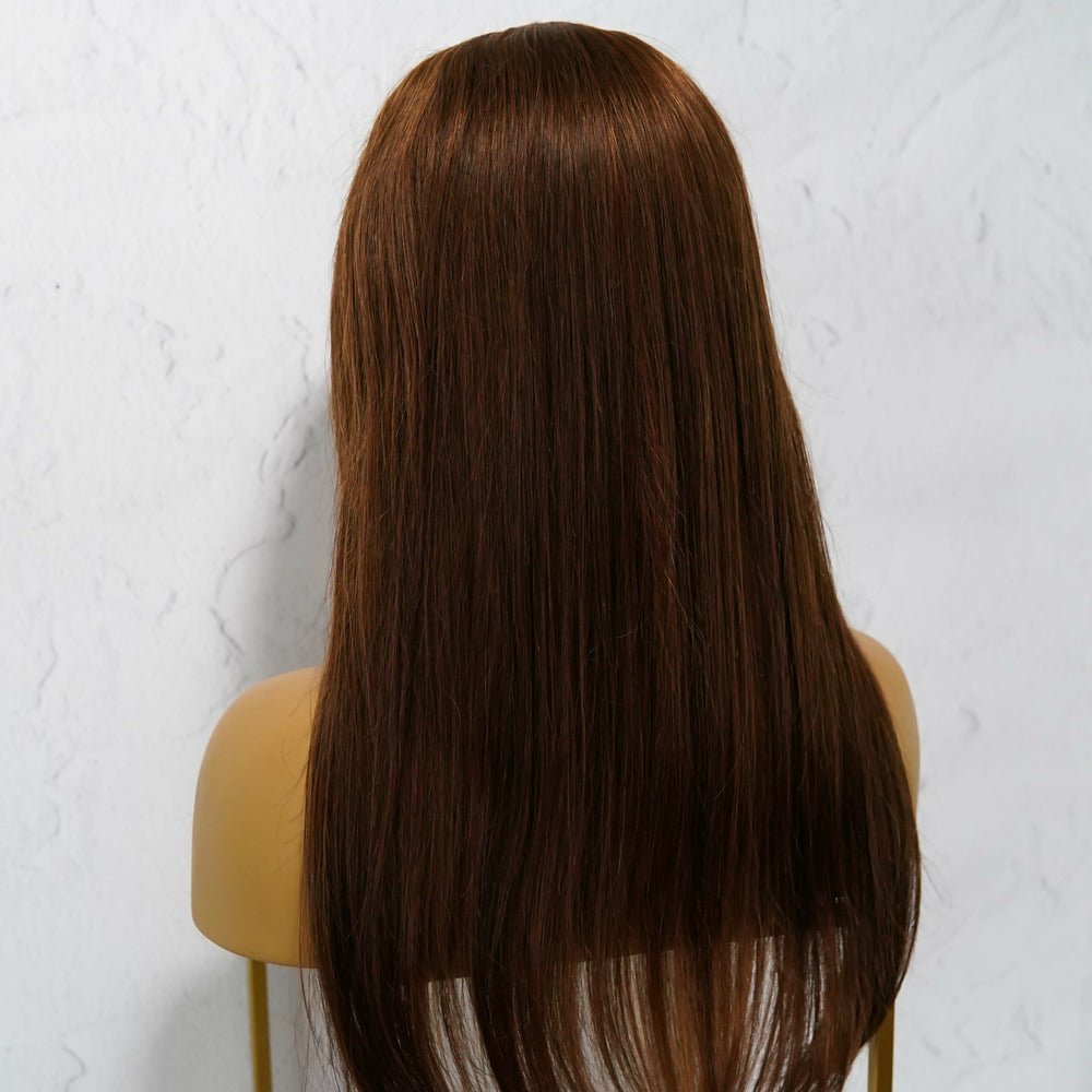 LOREN Medium Brown Human Hair U Part Wig - Milk &amp; Honey Wigs
