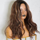 LORETTA Mixed Brown Lace Front Wig - Milk & Honey Wigs