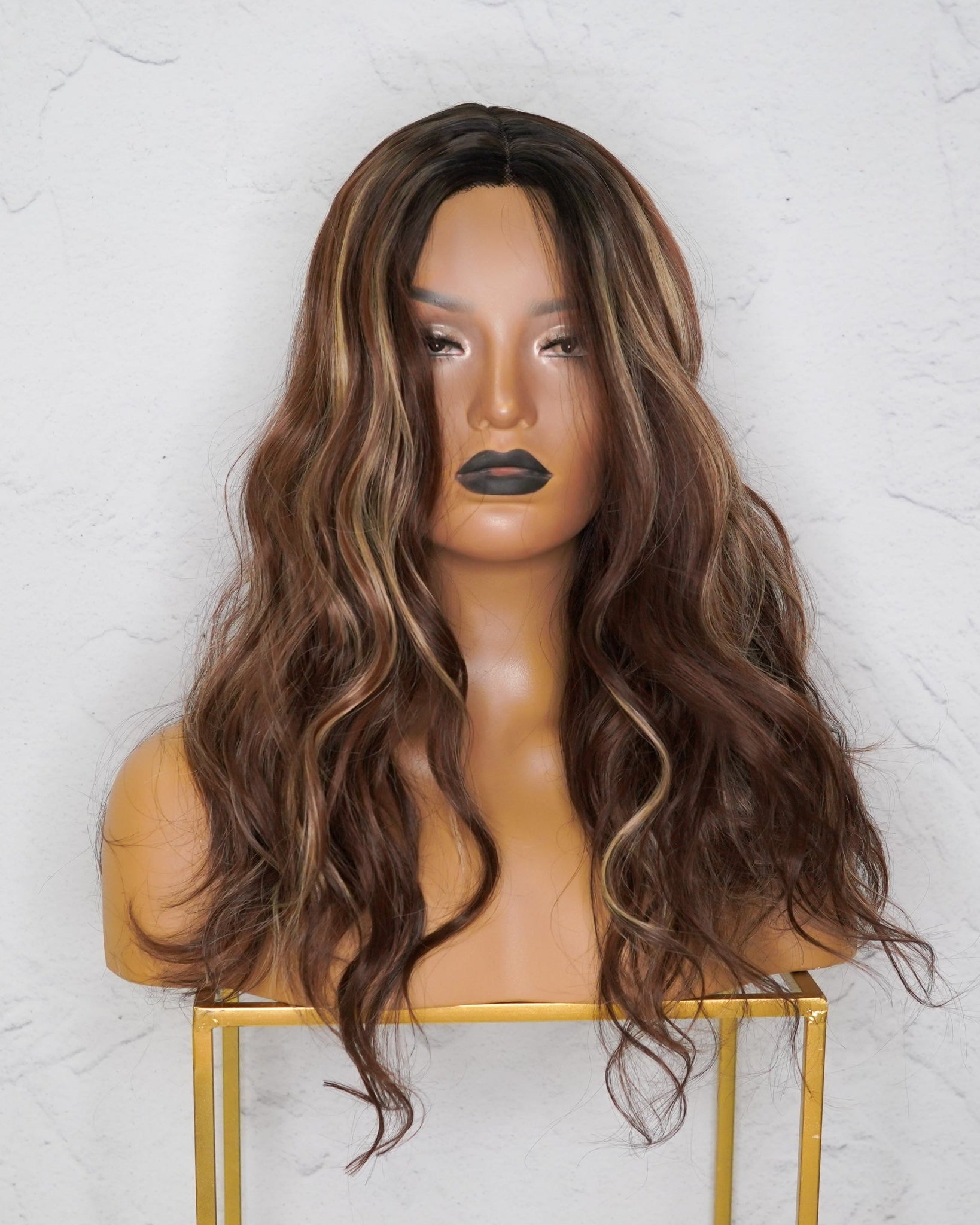 LORETTA Mixed Brown Lace Front Wig - Milk & Honey