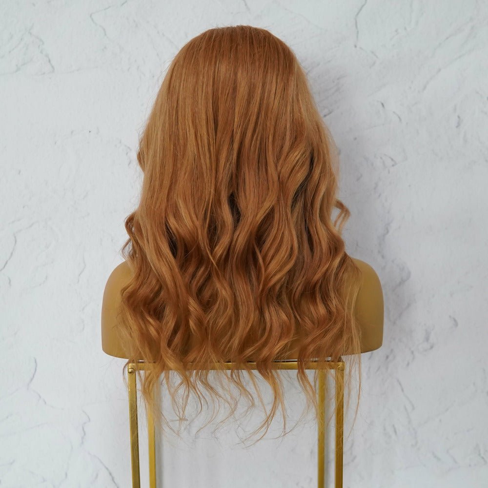 LOUISE Dark Strawberry Blonde Human Hair U Part Wig - Milk & Honey