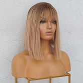LUCIANA Ombre Blonde Fringe Wig - Milk & Honey Wigs