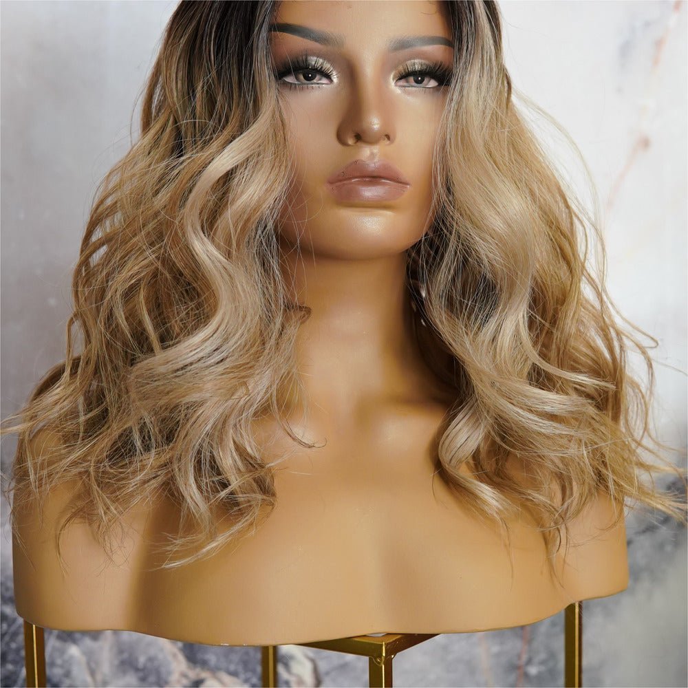 LUCY Caramel 16&quot; Lace Front Wig - Milk &amp; Honey Wigs