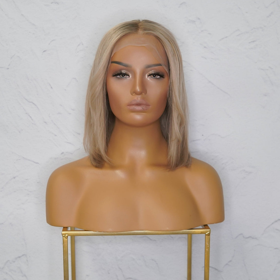 LULU Caramel Blonde Human Hair Lace Front Wig - Milk &amp; Honey Wigs