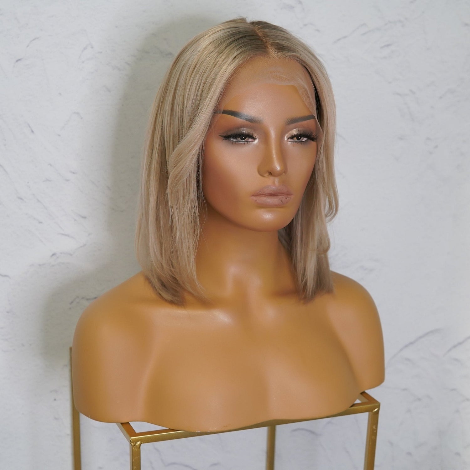 LULU Caramel Blonde Human Hair Lace Front Wig - Milk &amp; Honey Wigs