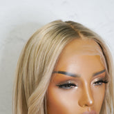 LULU Caramel Blonde Human Hair Lace Front Wig - Milk & Honey Wigs