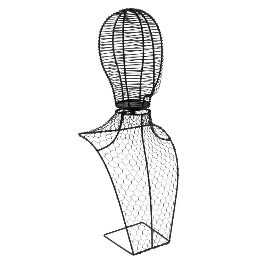 LUXE Metal Wig Stand - Black - Milk &amp; Honey Wigs