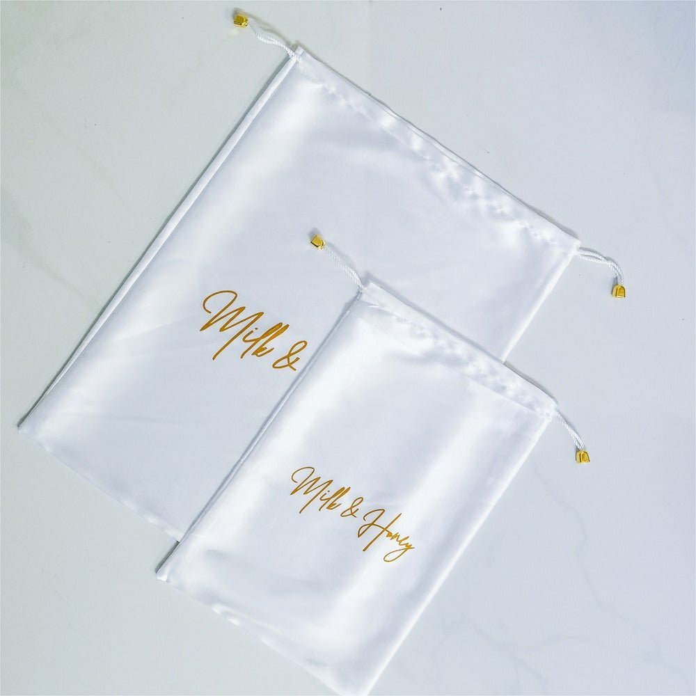Luxe Satin Care Bag - Milk & Honey Wigs