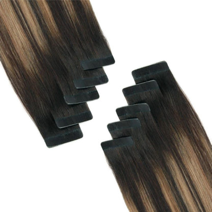 brown sugar ombre tape-in human hair extensions, 100g | Milk &amp; Honey Wigs