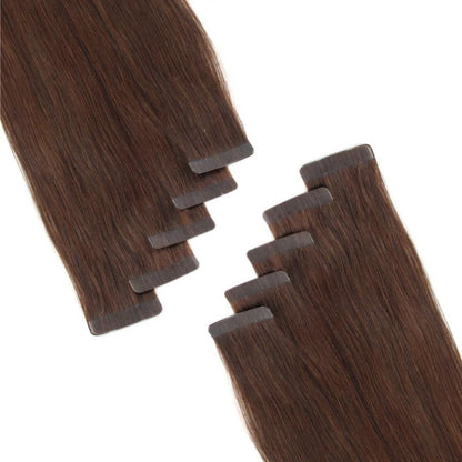 chocolate shade 5 tape-in human hair extensions | Milk &amp; Honey Wigs
