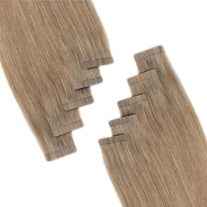 euro blonde tape-in human hair extensions, 100g | Milk &amp; Honey Wigs