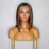MADDIE Black Human Hair Lace Front Wig - Milk & Honey Wigs