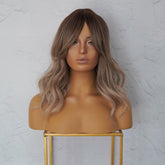 MARLEY Ash Brown Ombre Fringe Wig - Milk & Honey Wigs