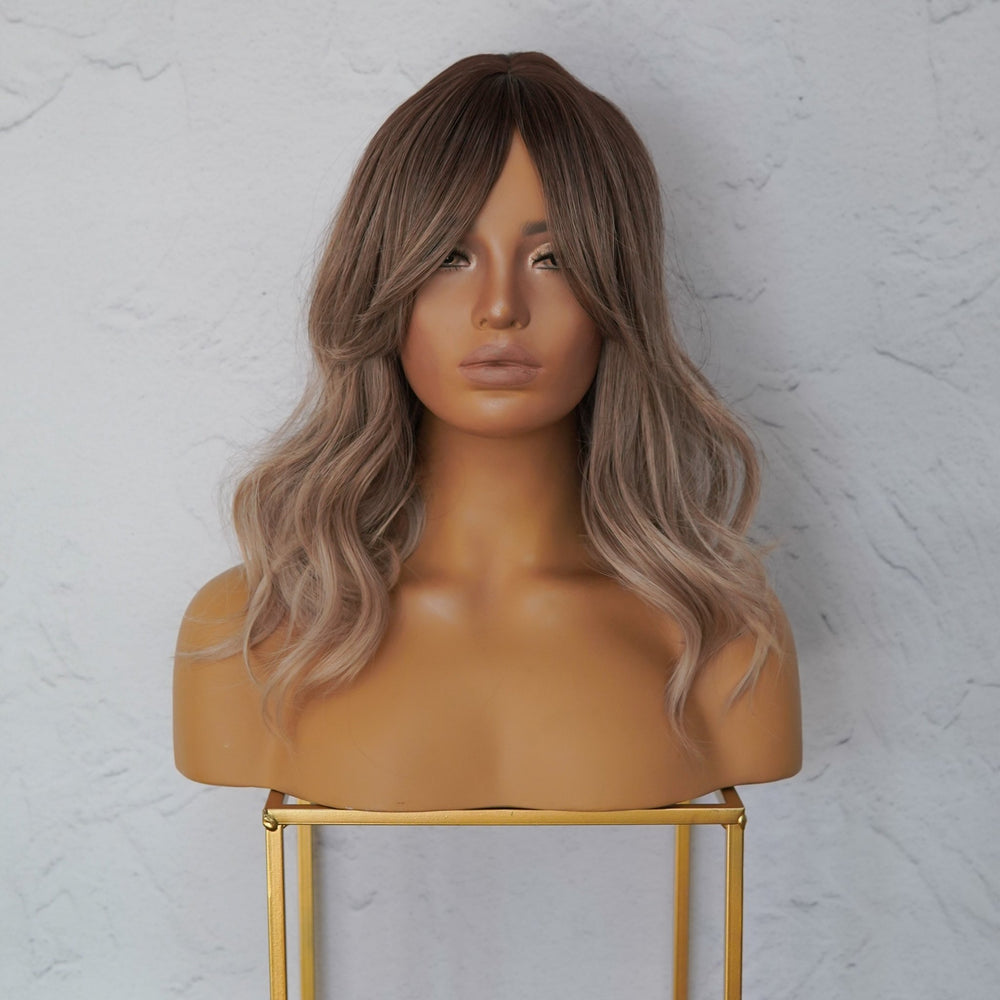 MARLEY Ash Brown Ombre Fringe Wig - Milk & Honey