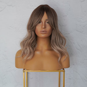 MARLEY Ash Brown Ombre Fringe Wig - Milk & Honey