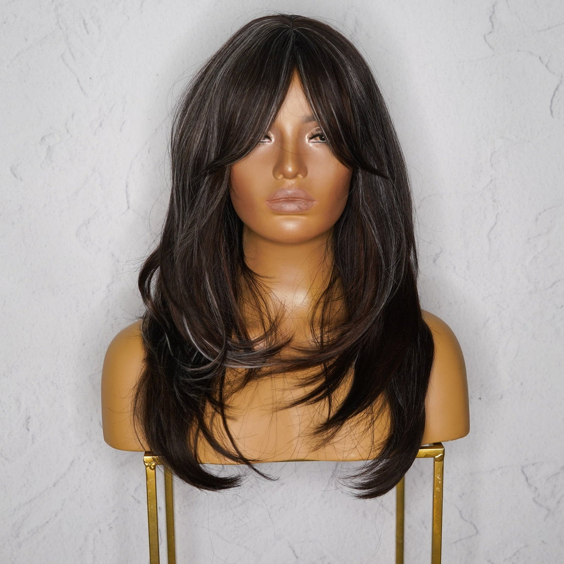 MATILDA Ash Black Fringe Wig - Milk &amp; Honey Wigs
