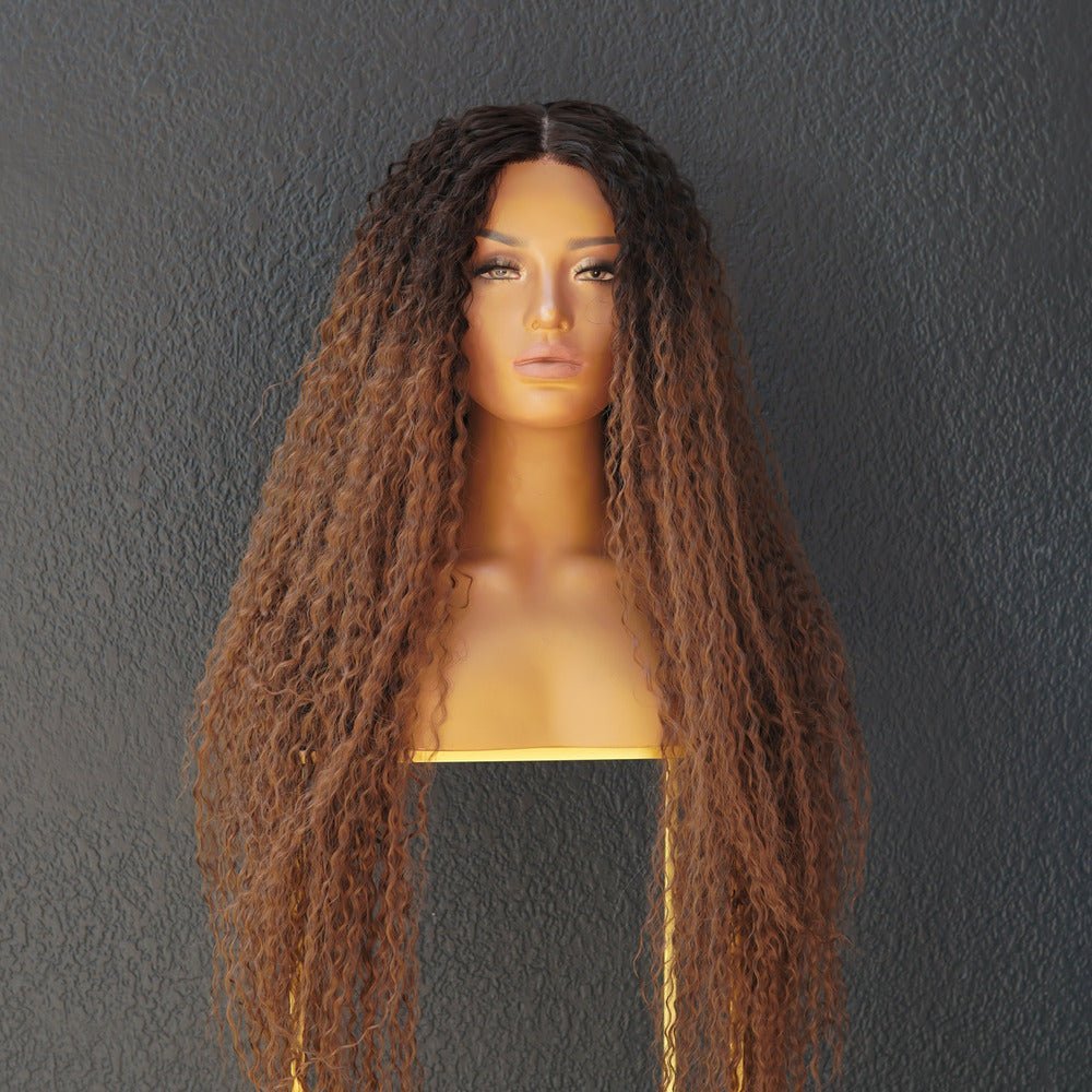 MEGAN Ombre Brown Lace Front Wig - Milk &amp; Honey Wigs