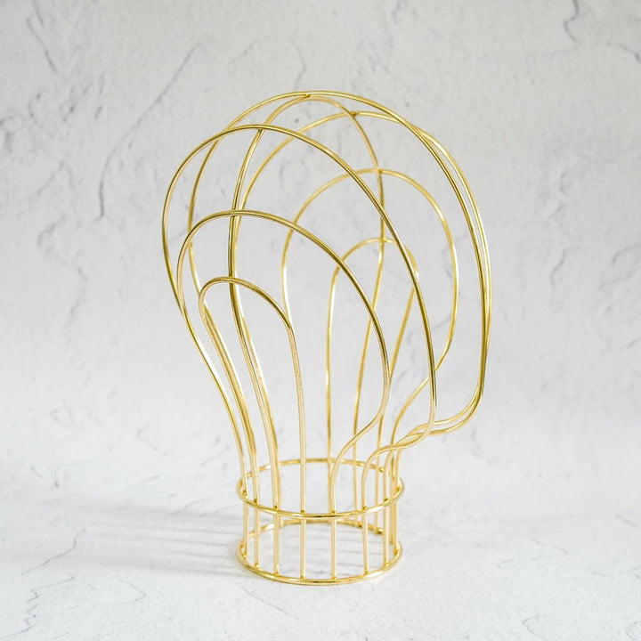 Metal Wig Stand - Gold - Milk & Honey