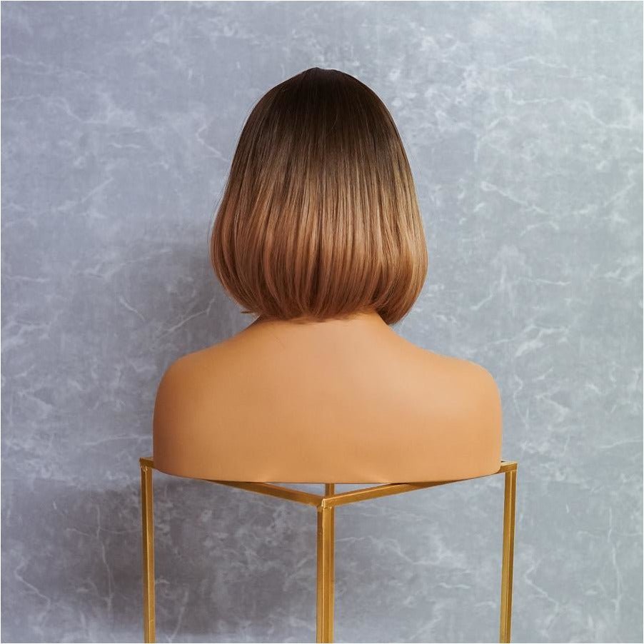 MIAH Ombre Fringe Bob Wig - Milk &amp; Honey Wigs