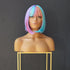 MIAH Rainbow Fringe Bob Wig - Milk & Honey Wigs