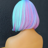 MIAH Rainbow Fringe Bob Wig - Milk & Honey Wigs