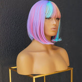 MIAH Rainbow Fringe Bob Wig - Milk & Honey Wigs