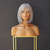 MIAH Silver Fringe Bob Wig - Milk & Honey Wigs