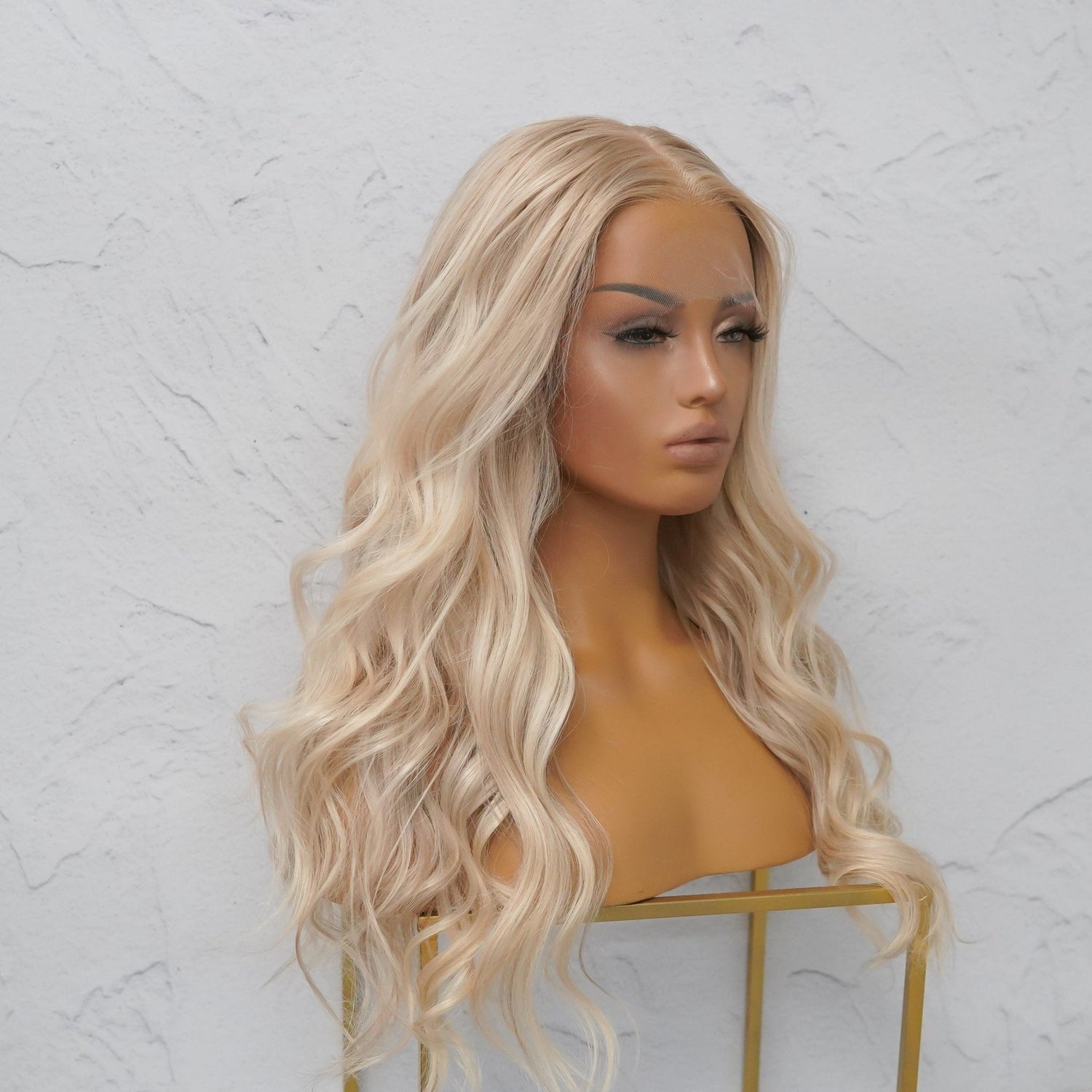 MIAMI Blonde Human Hair Lace Front Wig - Milk &amp; Honey Wigs