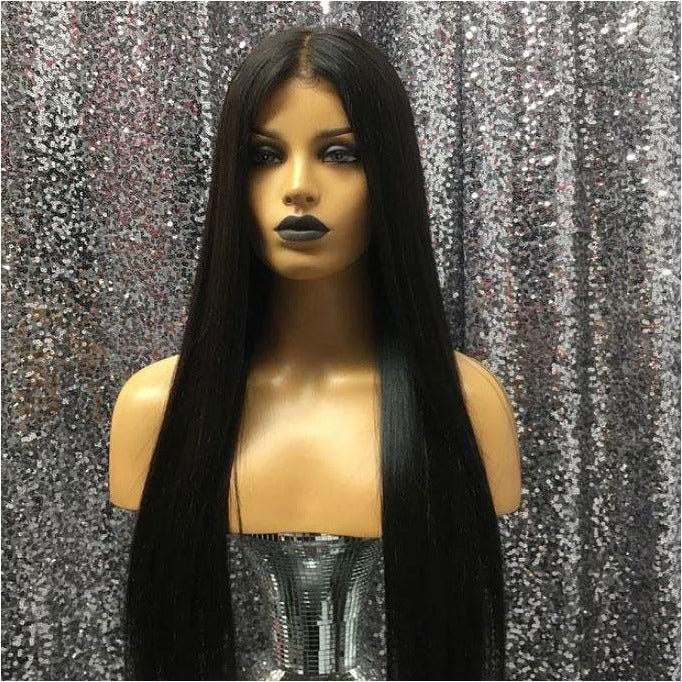 Michelle 22" Human Hair Lace Front Wig - Milk & Honey